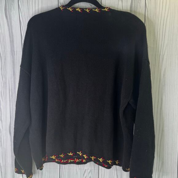 Tiara International Vintage 90s Christmas Cardigan Sweater Women's Size XL - Picture 4 of 6